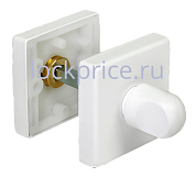 Картинка Завертка сантехническая Morelli Luxury LUX-WC-SQ BIA Цвет - Цвет - Белый